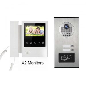 HD video doorbell with camera and 4.3 inch screen.