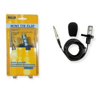 MINI TIE CLIP CTP-400 Back Electret Condenser Microphone.